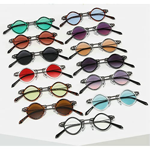 COTIA Retro Polygon Small Square Sunglasses Women Fashion Clear Ocean Lens Shades UV400 Men Punk Sun Glasses3