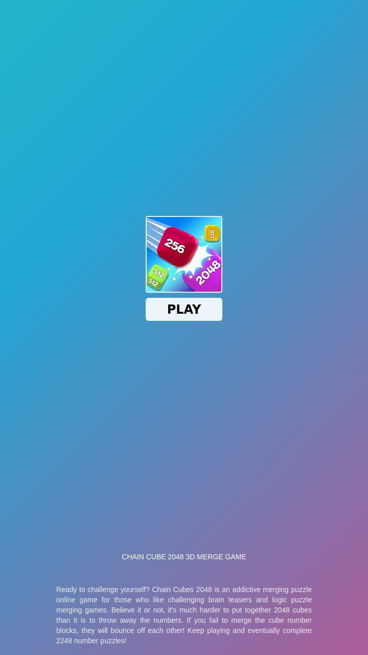 Chain Cube 2048 3D Merge Game - App on Amazon Appstore