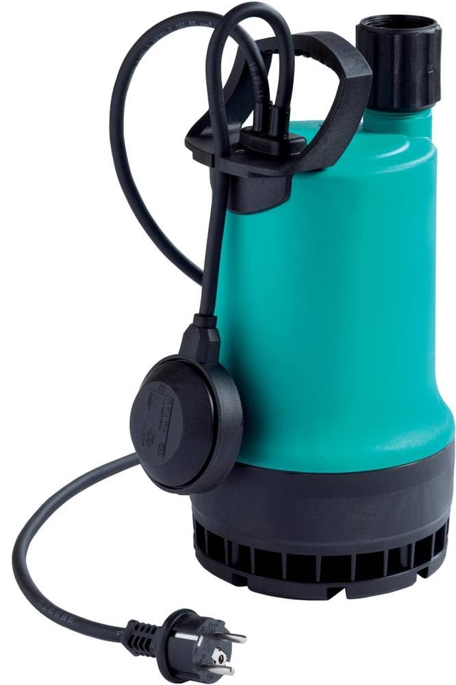 Wilo-Drain TMW 32/8, Schmutzwasser Tauchpumpe zur Förderung von klarem oder leicht verschmutztem Wasser aus Kellern, Behältern, Teichen oder Brunnen Kabellänge 4m, max. 9100l/h, max. 0, 7 bar, 370W