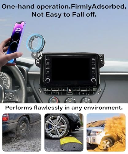Image of Car Phone Holder for Toyota Corolla 2020-2026 /Corolla Cross 2022-2026 Accessories Apply to 8 Inch Touch Screen Fixed Clip Magnetic Cell Phone Mount Hands-Free 360 Degree Rotation