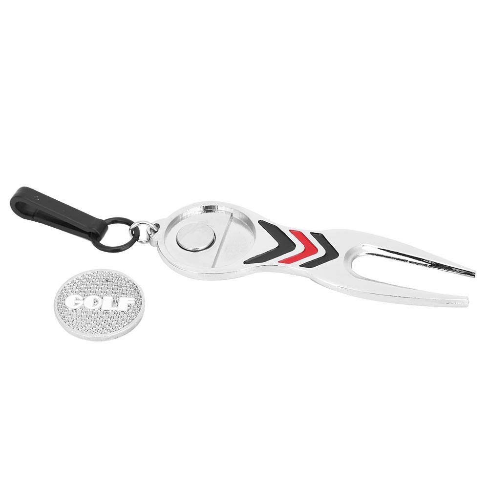 VGEBY Divot Tool, Riparazione Veloce Pitch Mark, Pitch Fork per Golfisti, Strumento Portatile per Campo da Golf, for Giocatori Amatoriali e Professionisti