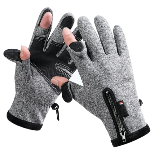 Bakovity Gloves for Cold Weather Warm,Windproof,Waterproof,Touchscreen Friendly Winter Gloves,deal for Postal Workers,Photographers,Hunters and Cyclists (Grey M)