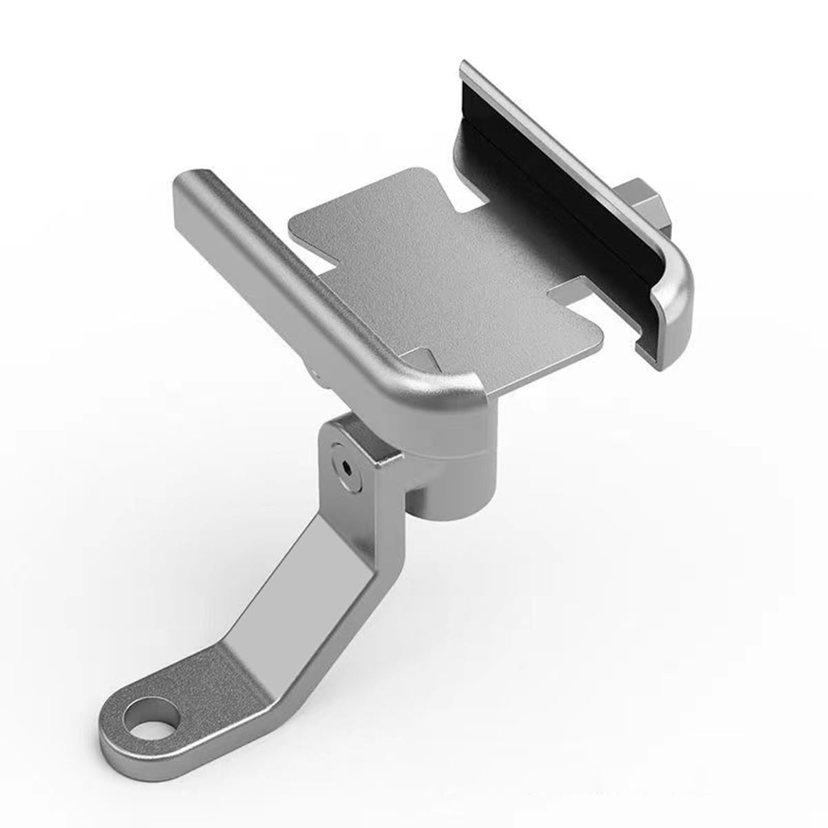 Motorcycle Phone Holder,Motorcycle Handlebar Mobilephone GPS Device Stand Bracket,Motorcycle Phone Holder Mounting Kit (SilverA)