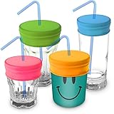 TOMYEER Pajilla Reutilizables de Viaje Paquete de 4 (Rosa, Amarillo, Verde, Azul)