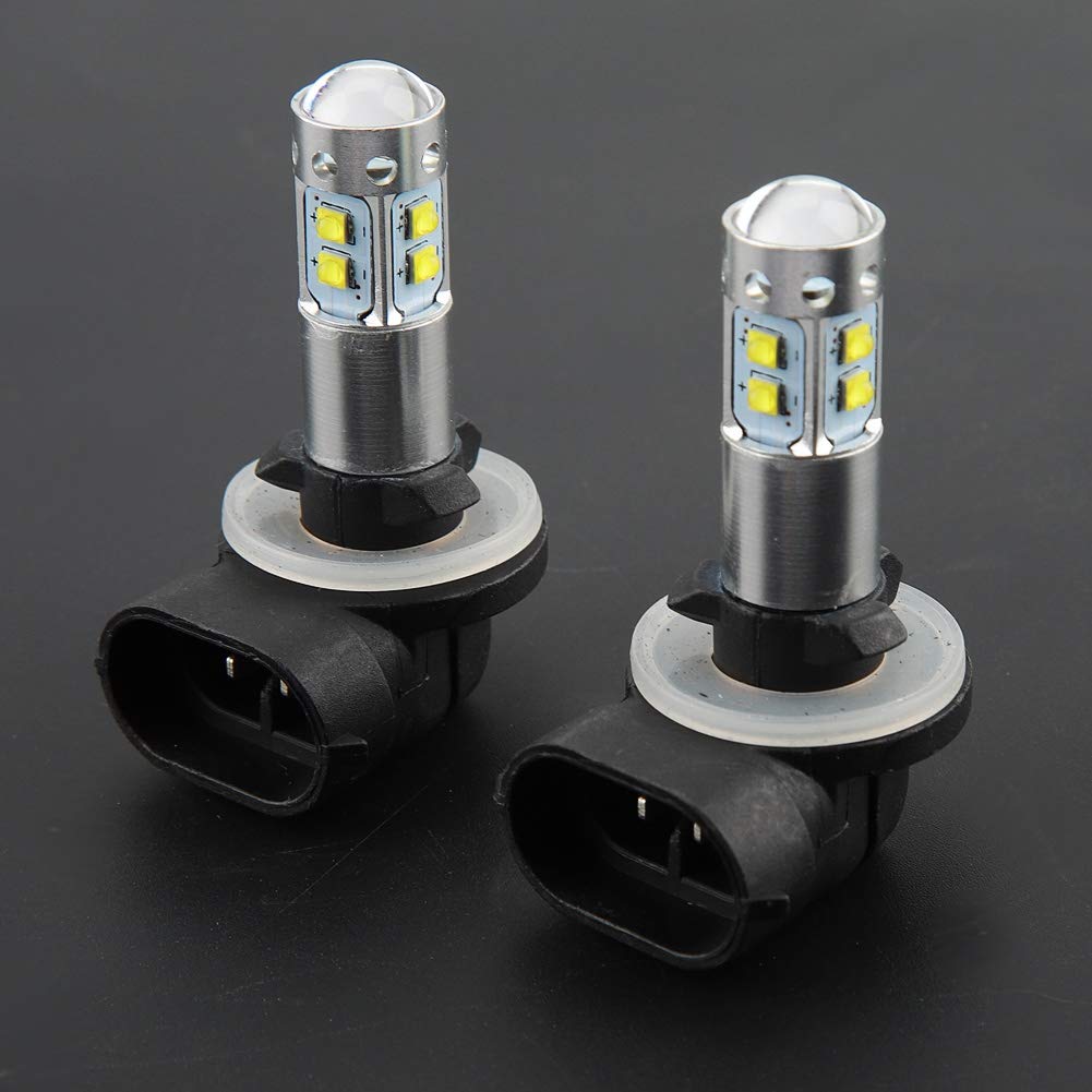 Akozon Gruppi fari fendinebbia, 2pc cob led 50w 6000k 886 Lampadine fendinebbia per auto Lampadina a LED Indicatori di direzione del motore Fendinebbia Lampadine fendinebb