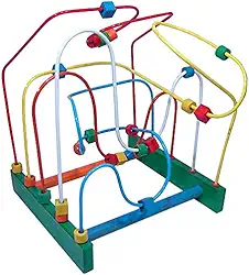 Aramado Montanha Russa Madeira - Grande - Multicolorido - Dicá