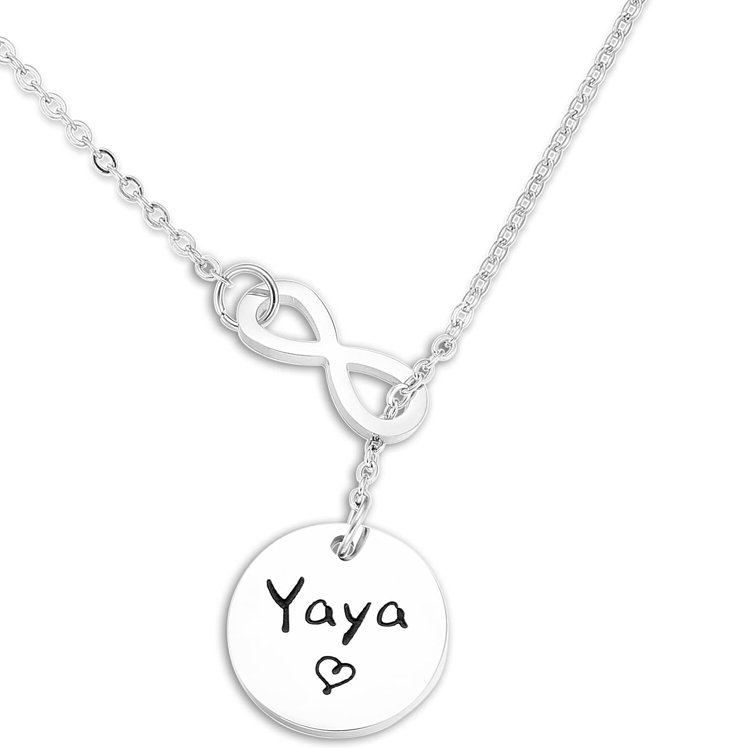 KivoslivizYaya Gifts Necklace Yaya Gifts Jewelry Necklaces for Women Merchandise Ornament Yaya Day Gift Yay Gifts for Yaya Necklace
