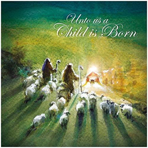 Christian Christmas cards, pack of 10 - Shepherds, with Bible verse isaiah 9:6 inside these religious Christmas cards, by Just Cards Direct