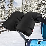 👶【Winddicht und Wasserabweisend】Die Handwärmer sind super. Halten im Winter schön warm und sind auch vor Nässe gut geschützt. Die Kinderwagenhandschuhe sind aus wasser- und winddichtem Material, dick, resistent gegen kalten Regen und Schnee und die beste Wahl für Mütter und Babys. Perfekt für kalte Wintertage!