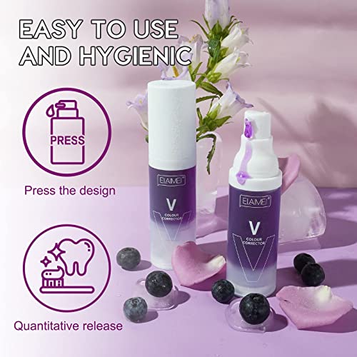 ONELUX Purple Toothpaste for Teeth Whitening, Colour Corrector, Intensive Stain Remove, Improves Teeth Brightness and Reduces Yellowing (1pc, 30ml) - Image 6