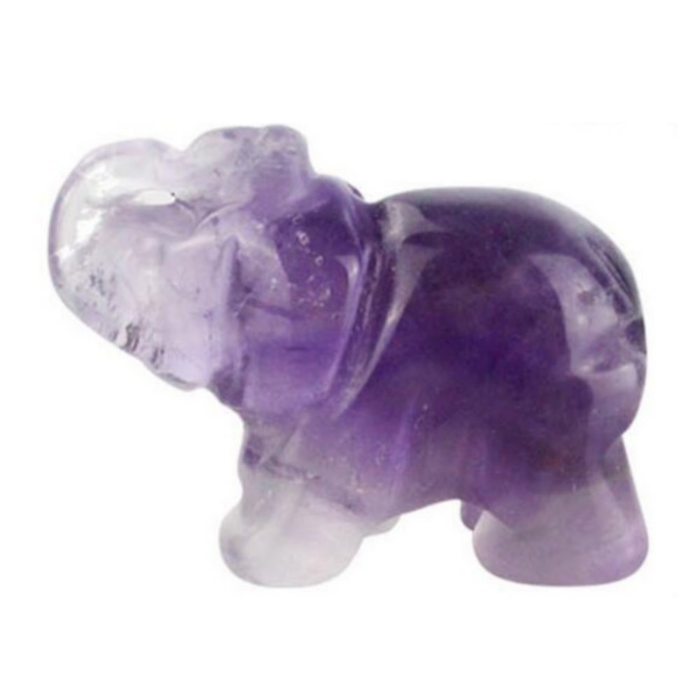 2 Figurine Elefante In Pietra Turchese Naturale: Intaglio Portafortuna 37 Mm, Per Cristalli Reiki, Decorazione Casa, Tasca