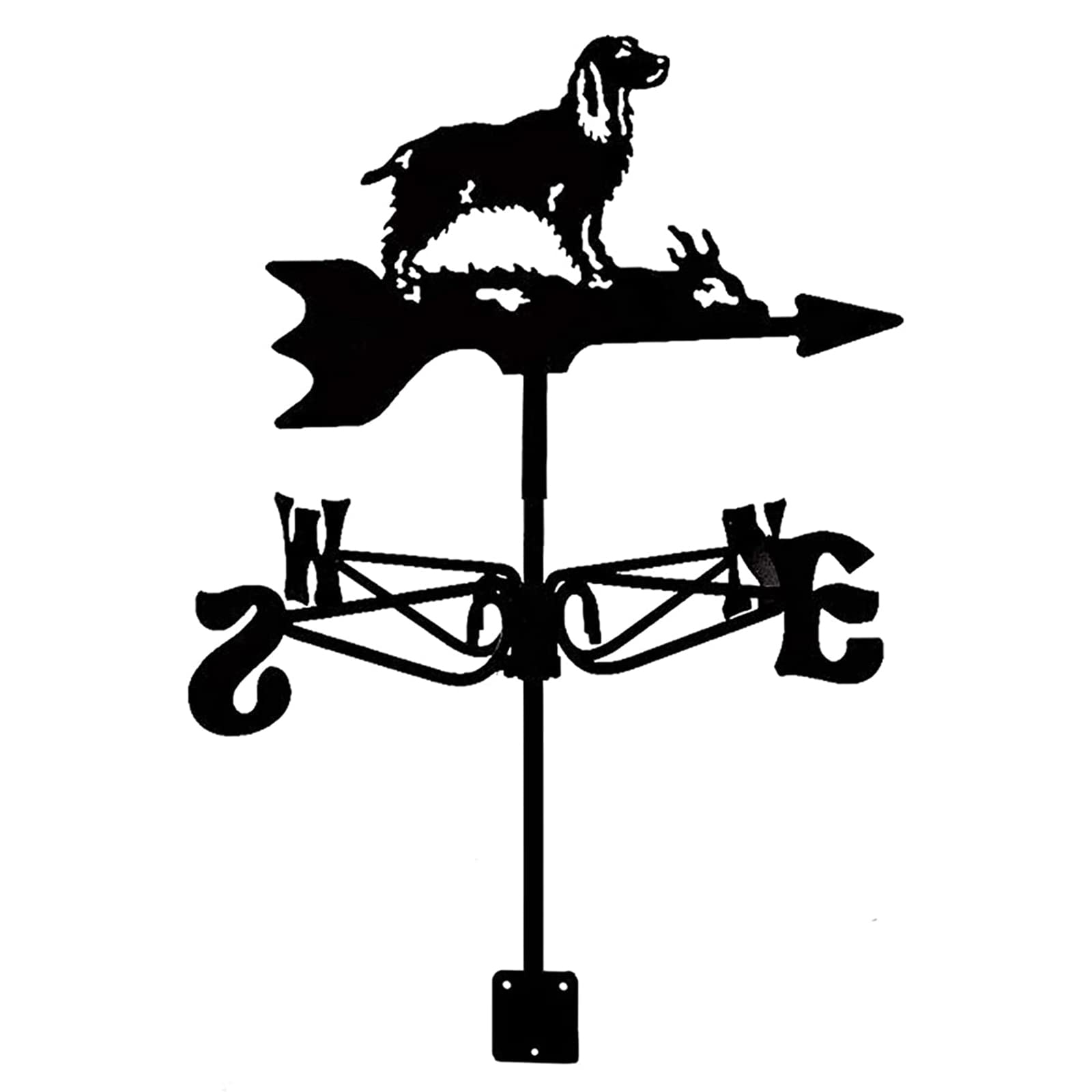 Klonwg D Animal Ornament Weather Vane Handmade Weathercock Farmhouse Stainless Steel Weathervane Irection Indicator For Outdoor Roof Garden Mount Yar Decor C 35X50cm