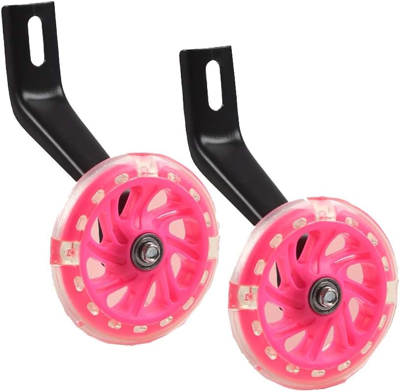 Support Wheel Children's Bicycle, Stabilizer Training Wheel, Adjustable Wheel Stabilizer,Suitable for 12-20 Inch Children's Bicycle (Red 16")