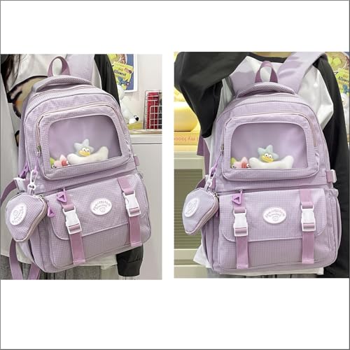 Image of Tinttot 30 Litre, Japanese Korean Style Capybara Niche College Students Light weight School bag Women's Travel Backpack