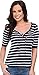Lucky Brand Women's Tie-Up Striped Top
