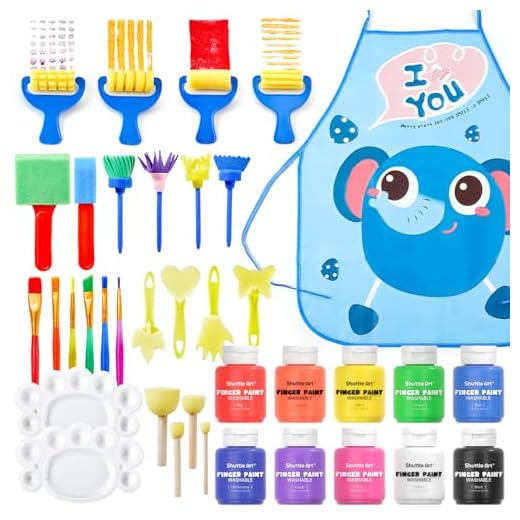 Shuttle Art 33-teiliges Fingermalset für Kinder