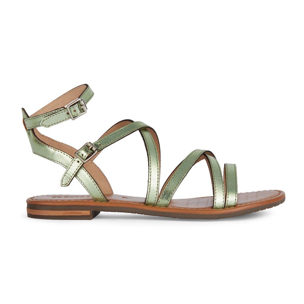 Geox Women's D Sozy S G Flat Sandals, Sage, 6.5 UK