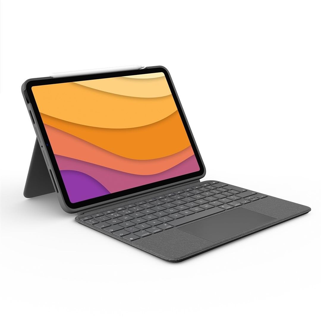 Logitech Combo Touch, Funda con Teclado extraíble para iPad (10.ª Gen) | German Layout