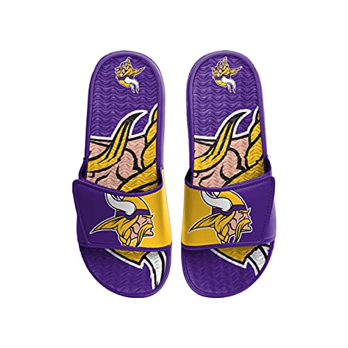 Image of FOCO mens NFL Team Logo Athletic Sport Shower Flip Flop Sandals Gel Slides