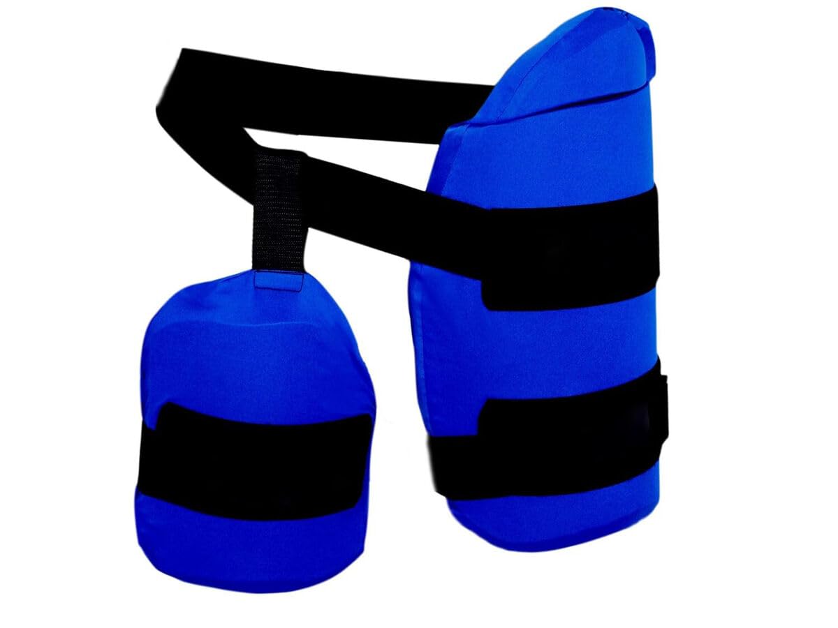 HTM Pro Cricket Thigh Combo Guard - Ultimate Set of Thigh Pad & Inner Pad for Right Hand Boys (Royal Blue), (Size- Boys')-image-39