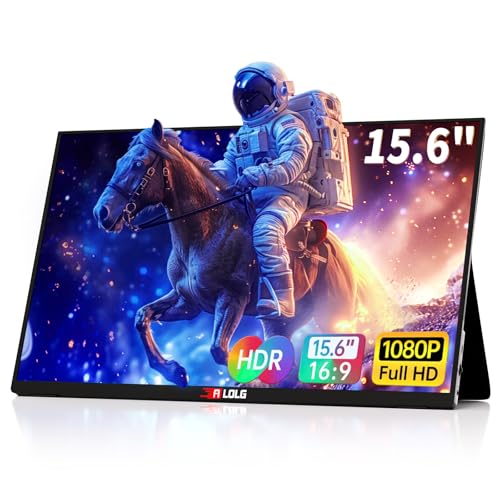 Image of 15.6''Portable Monitor for latop ,2K FHD 60HZ Laptop Monitor Screen,USB-C and HDMI Inputs, Ultra-Slim IPS Panel with HDR and Premium Smart Cover & Speakers for Laptop,PC,Phone,PS4 /5,Switch,Mac,Xbox