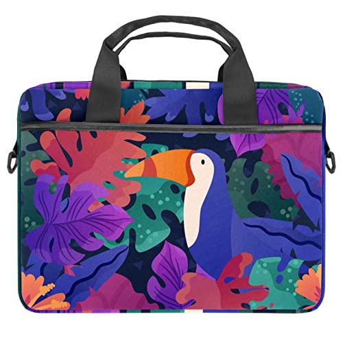 Sacoche pour ordinateur portable 13.3 motif cactus avec bandoulière ajustable 14.5" mini