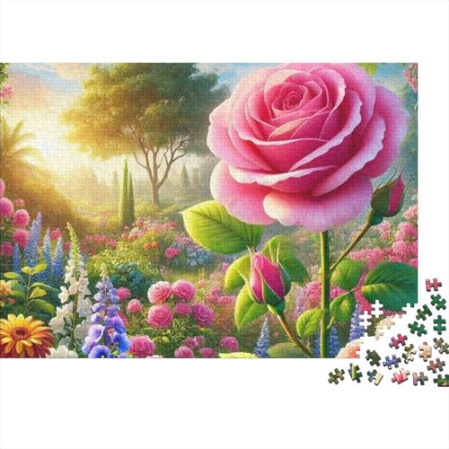 Rompecabezas para adultos de jardín de rosas de 1000 piezas: tardes de desconexión en casa