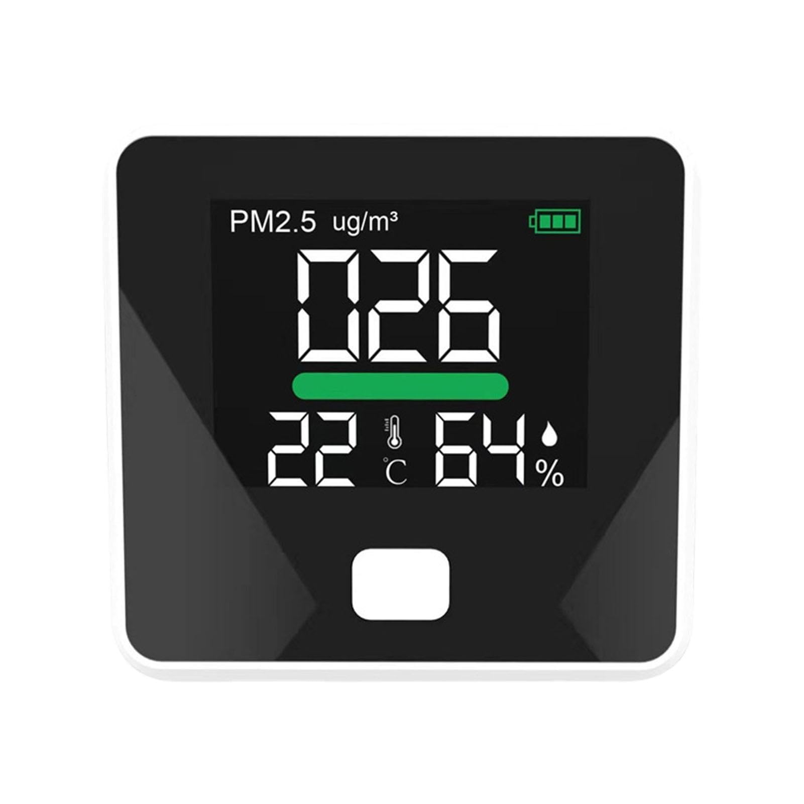 Sensore di qualità 'aria - Analizzatore di qualità 'aria, lettore di qualità 'aria collegato al Wi-Fi | Lff PM2.5 Rilevatore intelligente di qualità 'aria, sensore di umidità,