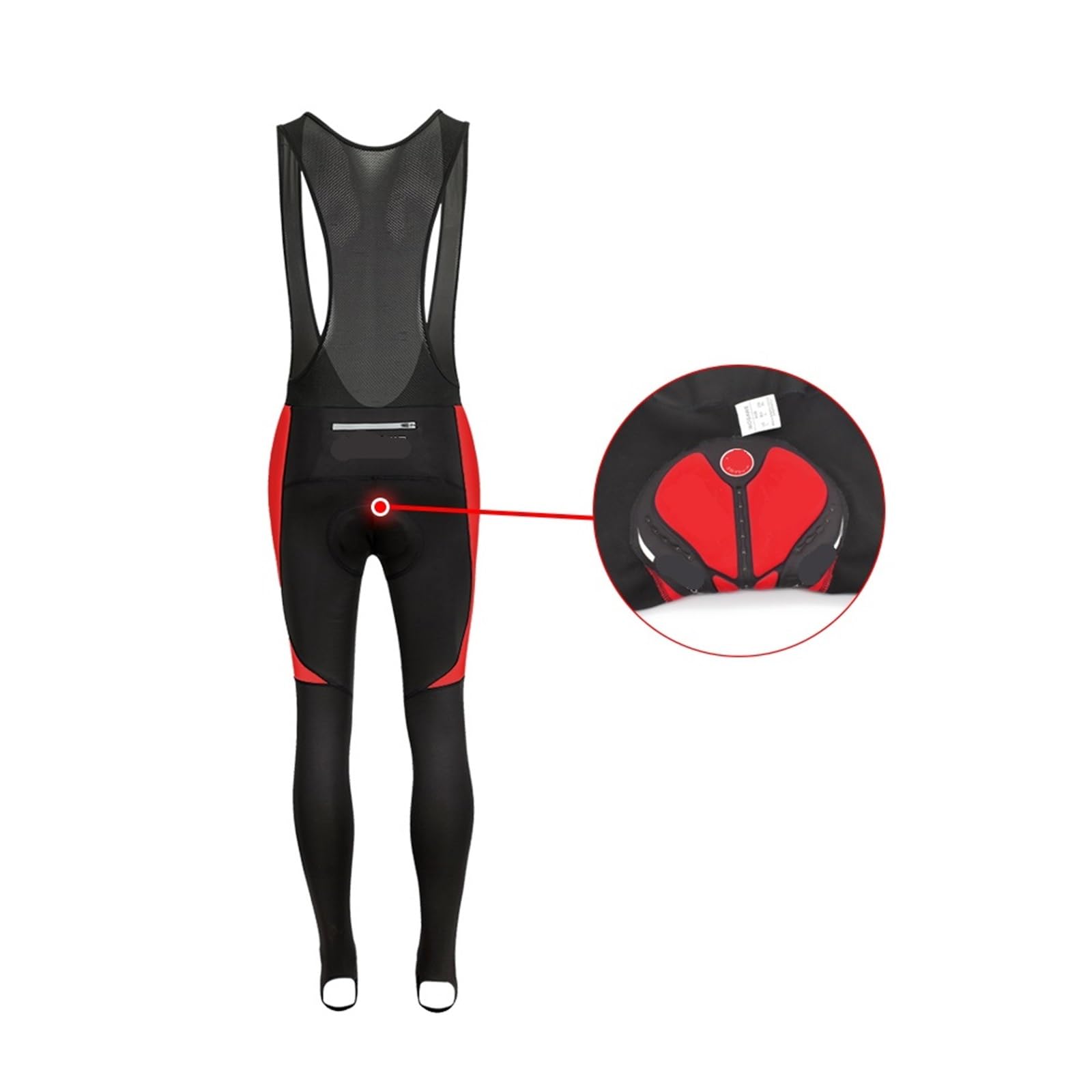Pantalones de Ciclismo para Hombre Pantalones con Tirantes de Ciclismo for Hombre, Pantalones Cortos térmicos Reflectantes for Invierno, Almohadilla Gel for, Largos