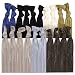 Neutral Tones Hair Ties No Crease Ponytail Holders (Available in Lots of Pack Quantities) - Ouchless Elastic Styling Accessories Pony Tail Holder Ribbon Bands - By Kenz Laurenz (50 Pack)