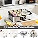 Imagen de TECKZOON Yogurtera Eléctrica 2200 ml con 12 × 180 ml Tarros de Vidrio