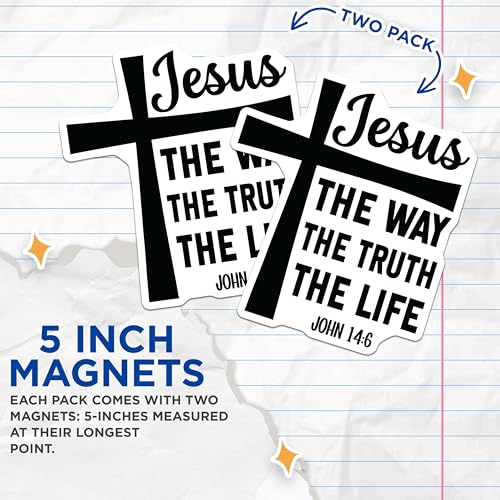 2 imanes Jesús el Camino la Verdad la Vida 5 pulgadas miniatura 3