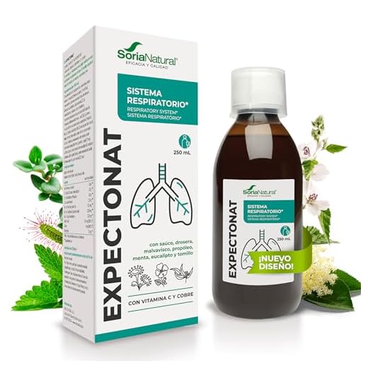 Soria Natural Expectonat Jarabe para la Tos adultos - Ayuda a expulsar la Mucosidad, Alivia la Tos, Suaviza el Dolor de garganta - Jarabe Natural con Tomillo, Drosera, Eucalipto, Saúco - Bote 250ml