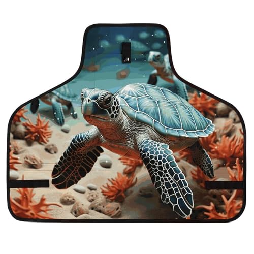 Delantal de trabajo impermeable Turtle Starfish con 8 bolsillos miniatura 1