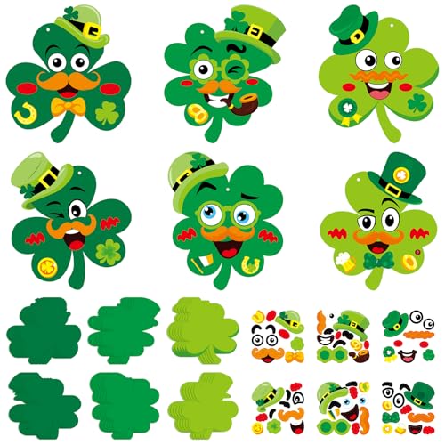 Kit bricolage enfants Saint-Patrick autocollants décoratifs maison et activités manuelles