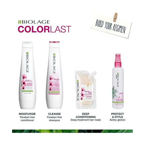 Biolage Color Last Conditioner | Color Safe Conditioner | Helps Maintain Depth & Shine | For Color-Treated Hair | Paraben & Silicone-Free | Vegan​| Cruelty Free | 33.8 Fl. Oz