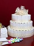 3 Tier Ivory Lace Favor Cake Kit