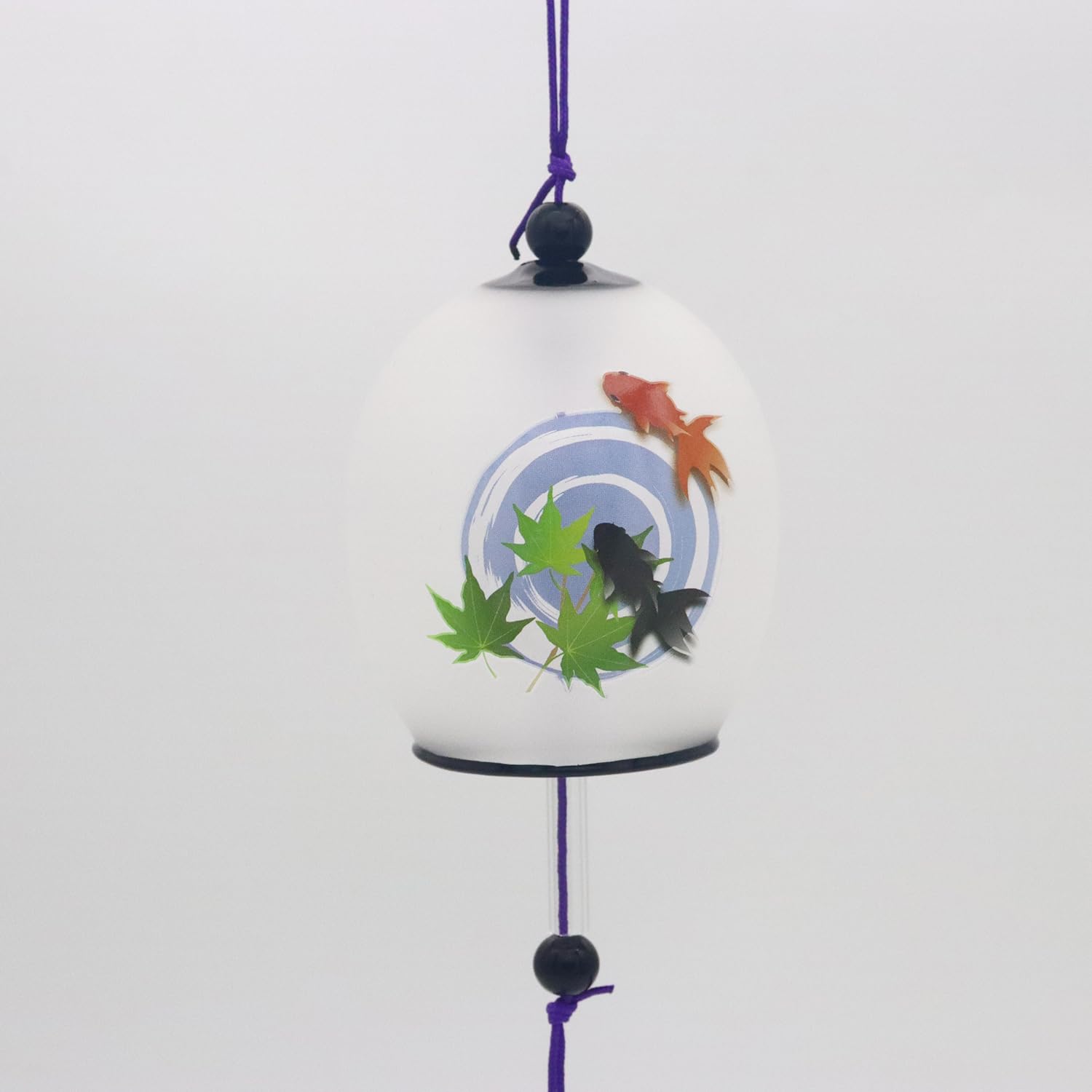 Glass Goldfish Wind Chime, Cool Summer Breeze