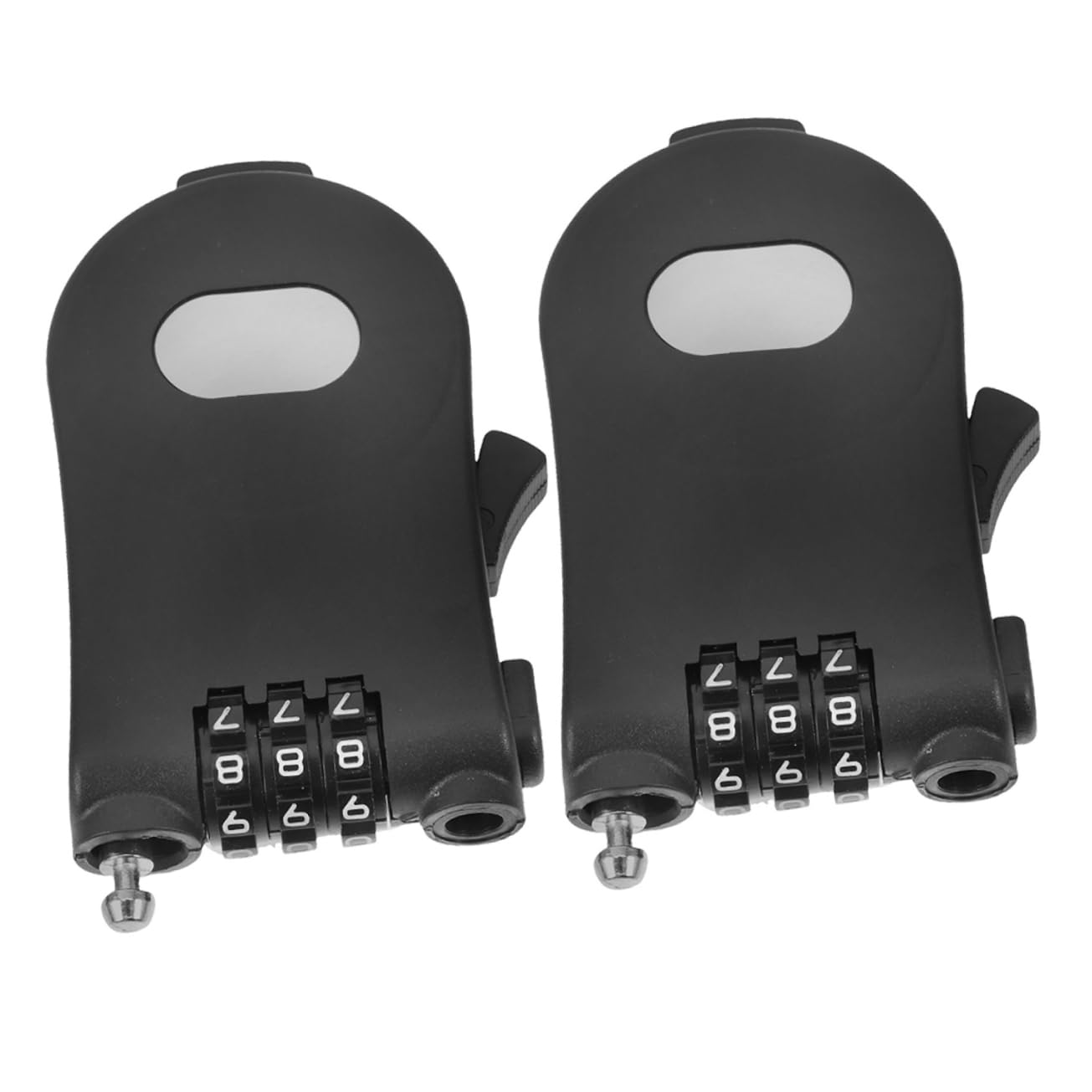 POPETPOP 10pièces Serrure Pour Snowboard Et Vélo Câble Rétractable De Sécurité Plastique Pour Ski Poussettes Et Sports Extérieurs