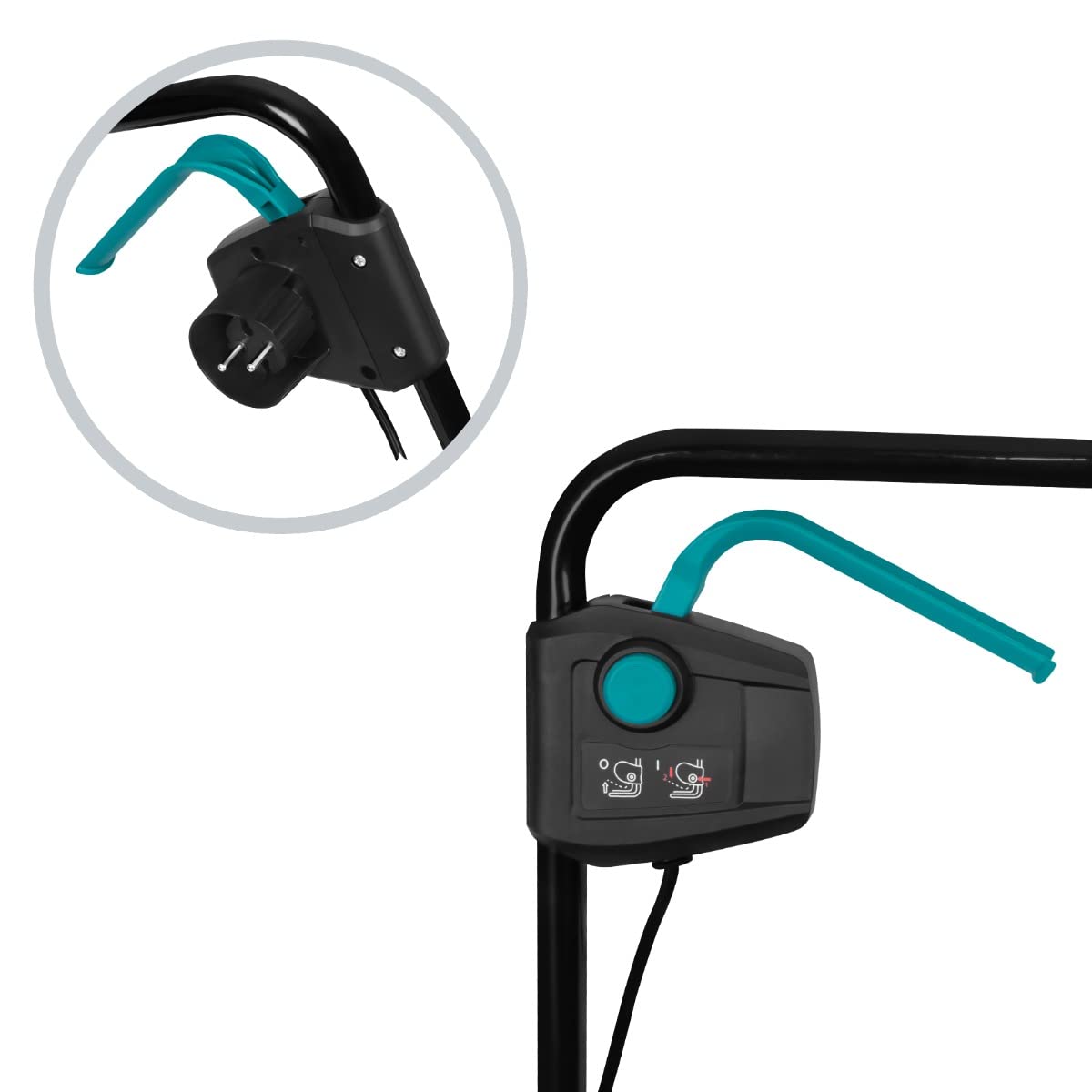 VONROC Escarificador - Aireador - 1300W - ancho de corte 320 mm - 4 ajustes de profundidad de corte (12/9/6/3 mm) - incl. caja de césped 35L