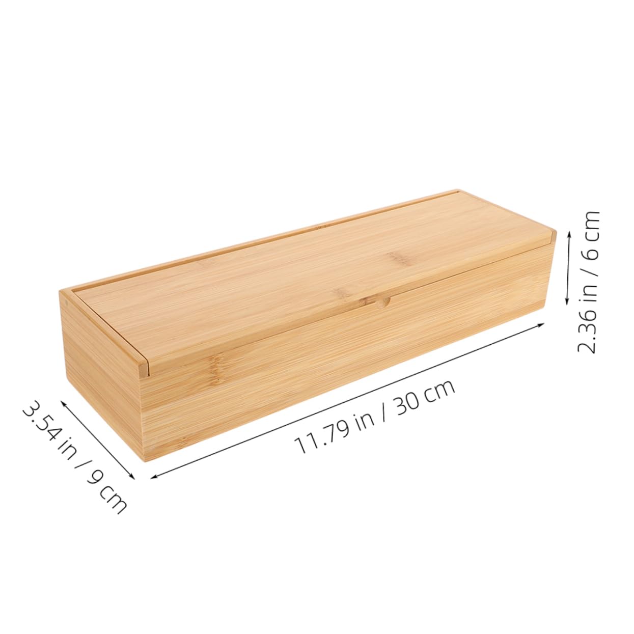 ULTECHNOVO Caja De 2 Piezas Caja de de Estuche Almacenamiento de Organizador de Soporte para Cubiertos organizadores de Titular de Light Brown