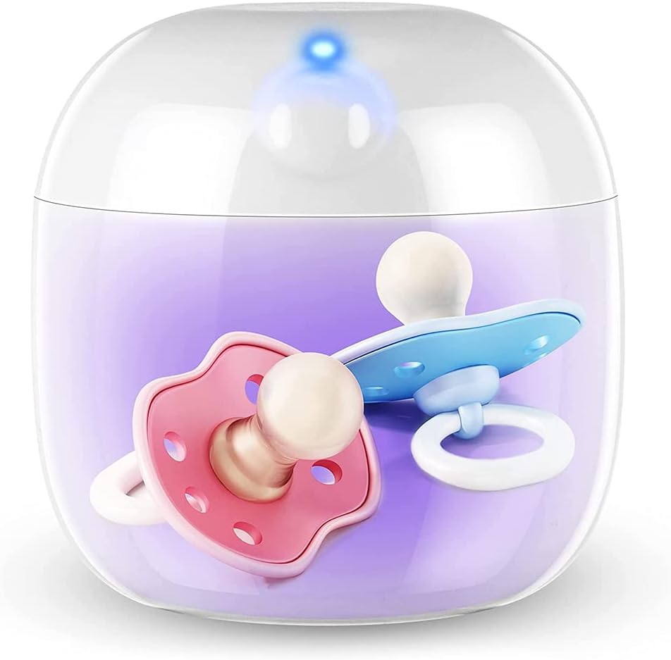 DMG Portable Pacifier Sterilizer, Mini UVC Sanitizer Box for Baby