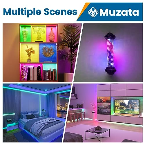 Tira LED RGB impermeable 5 m 96 LEDs/m Muzata miniatura 5