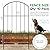 VANCASTLE Decorative Garden Fence 10 Panels, Total 10.5ft (L) x 24in (H) Rustproof Metal Wire Fencing Border Animal Barrier, Flower Edging for Landscape Patio Yard Outdoor Decor, Arched
