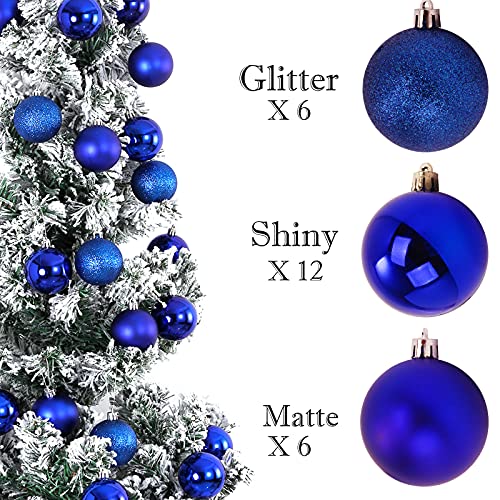 Emopeak-24Pcs-Christmas-Balls-Ornaments-for-Xmas-Christmas-Tree-Mini-Shatterproof-Christmas-Tree-Decorations-Hanging-Ball-for-Holiday-Wedding-Party-Decoration-Royal-Blue Emopeak 24Pcs Christmas Balls Ornaments for Xmas Christmas Tree Mini Shatterproof Christmas Tree Decorations Hanging Ball for Holiday Wedding Party Decoration Royal Blue
