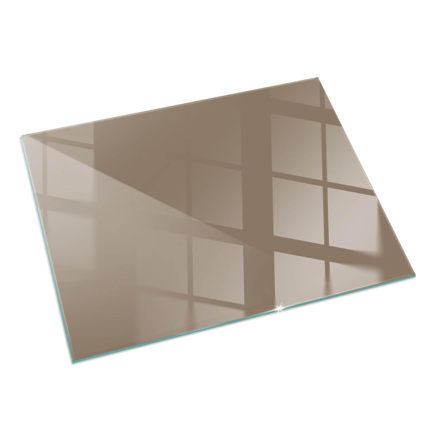 Plaque de sol de cheminée marron contre les brûlures de parquet