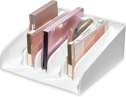 Miniatura 1 de iDesign The Sarah Tanno Collection - Paleta de maquillaje de silicona y organizador de cosméticos, color blanco