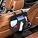WHHMK Car Tissue Holder, Car Back Seat Organizer Keep Cars Organized, Premium PU Leather Headrest Seat Back Storage with Cup Holder,Extra Large Tissue Box Storage Fit for 100-150 Regular Size Tissues