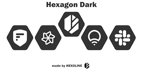Hexagon Dark - Icon Pack