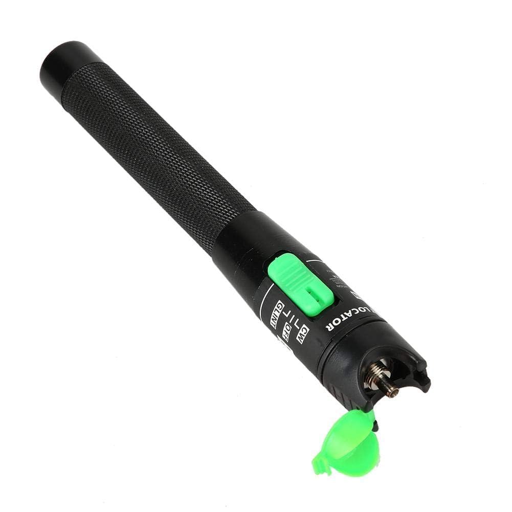 Fiber Visual Fault Locator 20mW 20KM, VFL Fiber Optic Cable Tester Meter, Red Light Pen Tester Adapt LC/FC/SC/ST Interface, Fiber Network Cable Test Kit Fiber Light Source Testers(Aluminum)-image-29